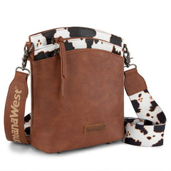 Montana West Double Compartments Crossbody Purse