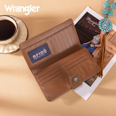 Wrangler Floral Tooled Bifold Wallet