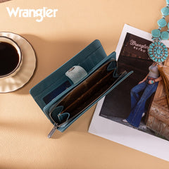 Wrangler Floral Tooled Bifold Wallet