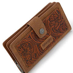 Wrangler Floral Tooled Bifold Wallet
