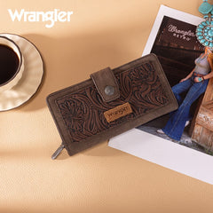 Wrangler Floral Tooled Bifold Wallet