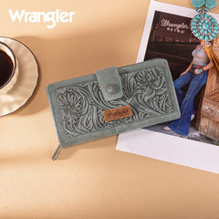 Wrangler Floral Tooled Bifold Wallet