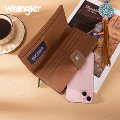Wrangler Floral Tooled Bifold Wallet