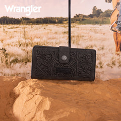 Wrangler Floral Tooled Bifold Wallet