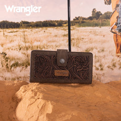 Wrangler Floral Tooled Bifold Wallet