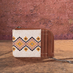 Wrangler Southwestern Art Print Mini Zip Card Case