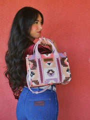 Wrangler Southwestern Print Canvas Tote Bag