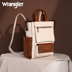 Wrangler Multi-function Leather Backpack
