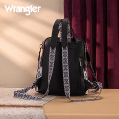 Wrangler Aztec Print Canvas Backpack