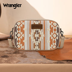 Wrangler Sherpa Aztec Canvas Crossbody