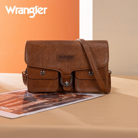 Wrangler Retro Saddle Buckle Crossbody Purse