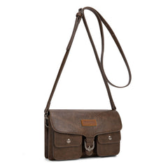 Wrangler Retro Saddle Buckle Crossbody Purse