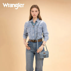 Wrangler Retro Saddle Buckle Crossbody Purse