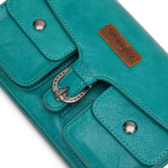 Wrangler Retro Saddle Buckle Crossbody Purse