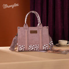 Wrangler Concealed Carry Leopard/Crocodile/Cow Pattern Tote/Crossbody Bag