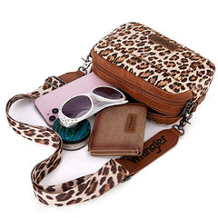 Wrangler Dual Zipper Stitch Crossbody Bag