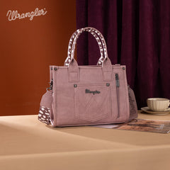 Wrangler Concealed Carry Leopard/Crocodile/Cow Pattern Tote/Crossbody Bag