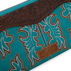 Wrangler Tooled Fringe Crossbody Bag