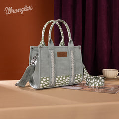 Wrangler Concealed Carry Leopard/Crocodile/Cow Pattern Tote/Crossbody Bag