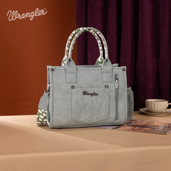 Wrangler Concealed Carry Leopard/Crocodile/Cow Pattern Tote/Crossbody Bag