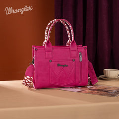 Wrangler Concealed Carry Leopard/Crocodile/Cow Pattern Tote/Crossbody Bag