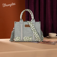 Wrangler Concealed Carry Leopard/Crocodile/Cow Pattern Tote/Crossbody Bag