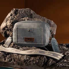 Wrangler Dual Zipper Stitch Crossbody Bag