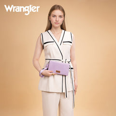 Wrangler Leather Printed Wristlet