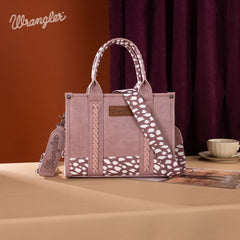 Wrangler Concealed Carry Leopard/Crocodile/Cow Pattern Tote/Crossbody Bag