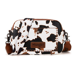 Wrangler Dual Zipper Stitch Crossbody Bag