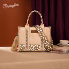 Wrangler Concealed Carry Leopard/Crocodile/Cow Pattern Tote/Crossbody Bag