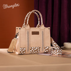Wrangler Concealed Carry Leopard/Crocodile/Cow Pattern Tote/Crossbody Bag