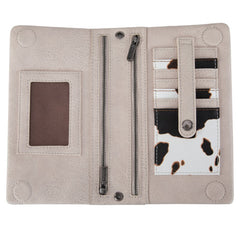 Wrangler Leather Printed Wristlet