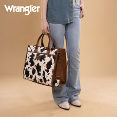 Wrangler Multi-Pocket Western Work Laptop Tote Bag