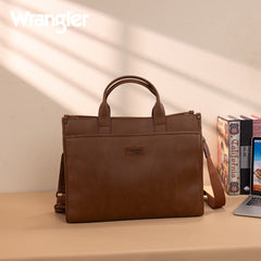 Wrangler Multi-Pocket Western Work Laptop Tote Bag