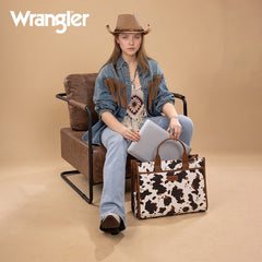 Wrangler Multi-Pocket Western Work Laptop Tote Bag