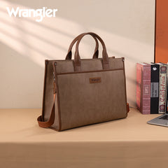 Wrangler Multi-Pocket Western Work Laptop Tote Bag