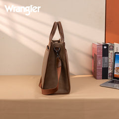 Wrangler Multi-Pocket Western Work Laptop Tote Bag
