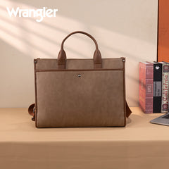 Wrangler Multi-Pocket Western Work Laptop Tote Bag