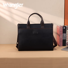 Wrangler Multi-Pocket Western Work Laptop Tote Bag
