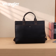 Wrangler Multi-Pocket Western Work Laptop Tote Bag