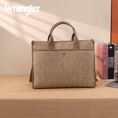 Wrangler Multi-Pocket Western Work Laptop Tote Bag