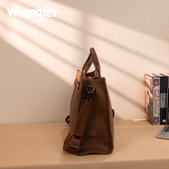 Wrangler Multi-Pocket Western Work Laptop Tote Bag