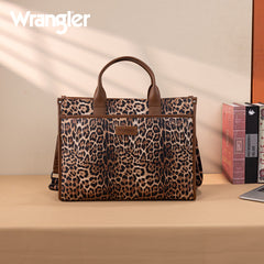 Wrangler Multi-Pocket Western Work Laptop Tote Bag