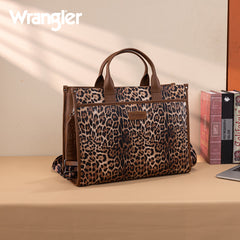 Wrangler Multi-Pocket Western Work Laptop Tote Bag