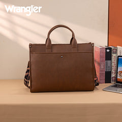 Wrangler Multi-Pocket Western Work Laptop Tote Bag