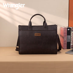 Wrangler Multi-Pocket Western Work Laptop Tote Bag