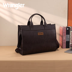 Wrangler Multi-Pocket Western Work Laptop Tote Bag