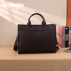 Wrangler Multi-Pocket Western Work Laptop Tote Bag