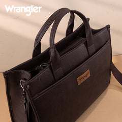 Wrangler Multi-Pocket Western Work Laptop Tote Bag